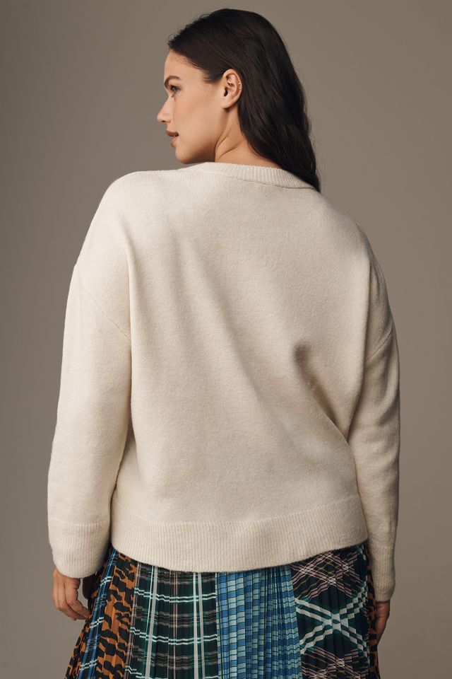 Maeve Crew-Neck Dog Icon Pullover Sweater #7