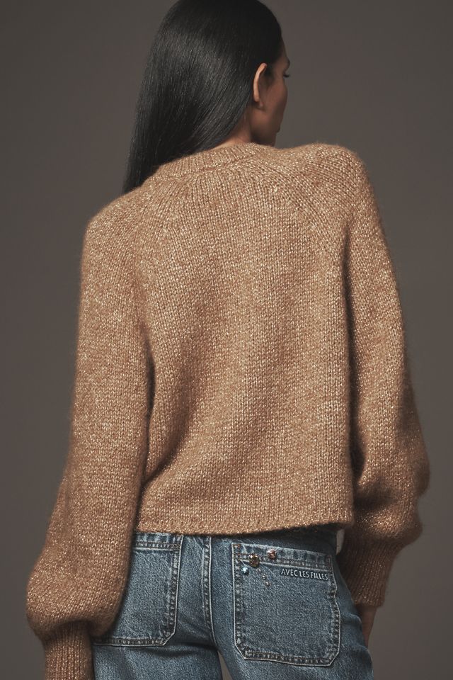 Maeve Crew-Neck Relaxed Cardigan Sweater #2