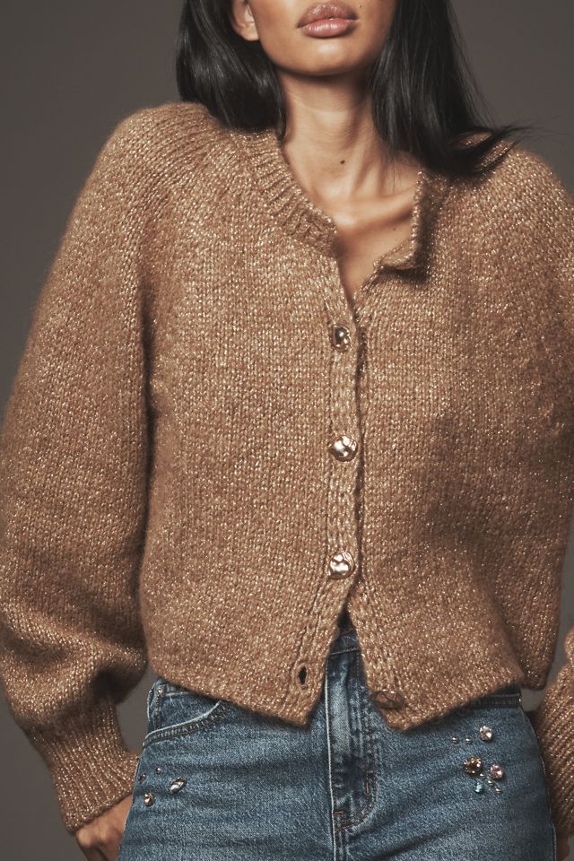 Maeve Crew-Neck Relaxed Cardigan Sweater #3