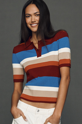 Maeve Short-Sleeve Polo Jumper