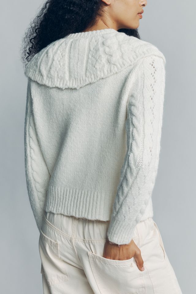 By Anthropologie Cable-Knit Cape Cardigan #2