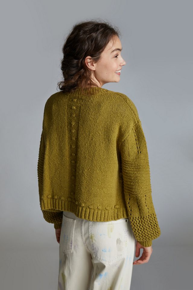 Pilcro Textured Puff-Sleeve Cardigan #2