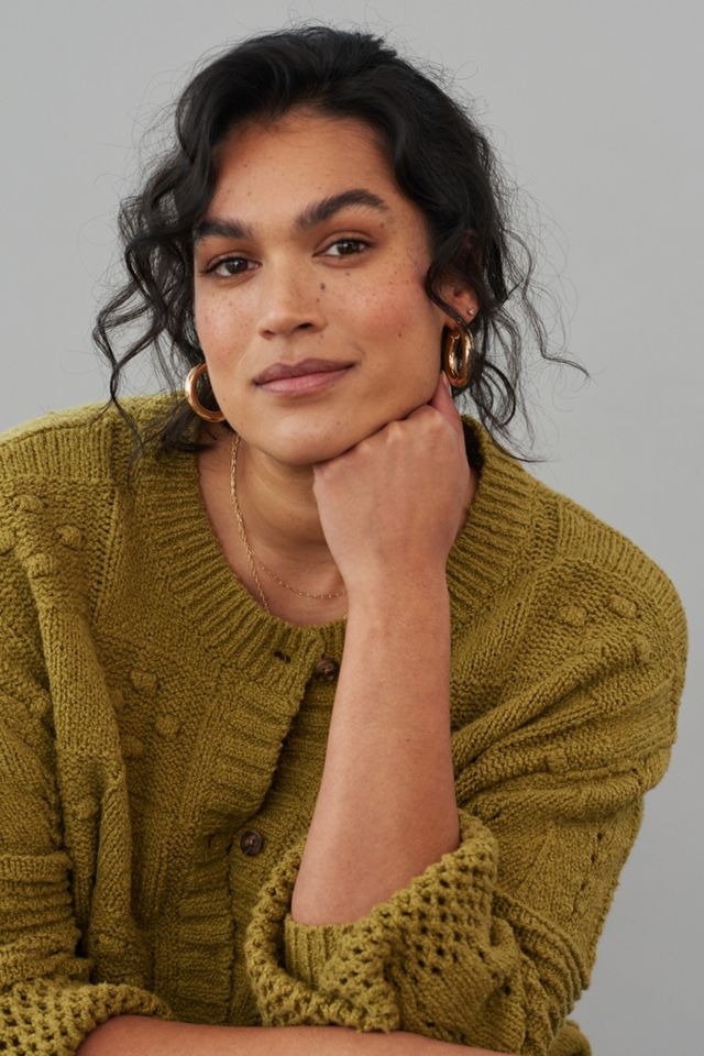 Pilcro Textured Puff-Sleeve Cardigan #5