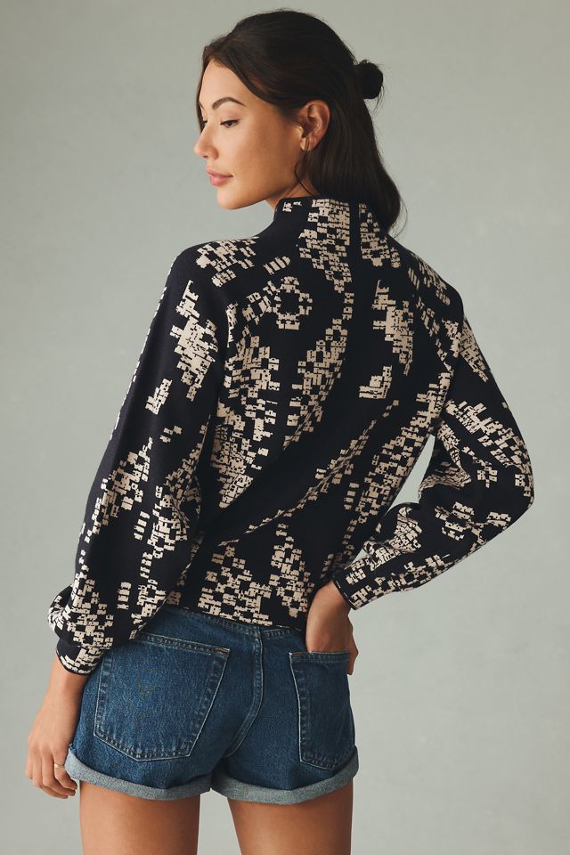 The Beatriz Mock-Neck Sweater #1