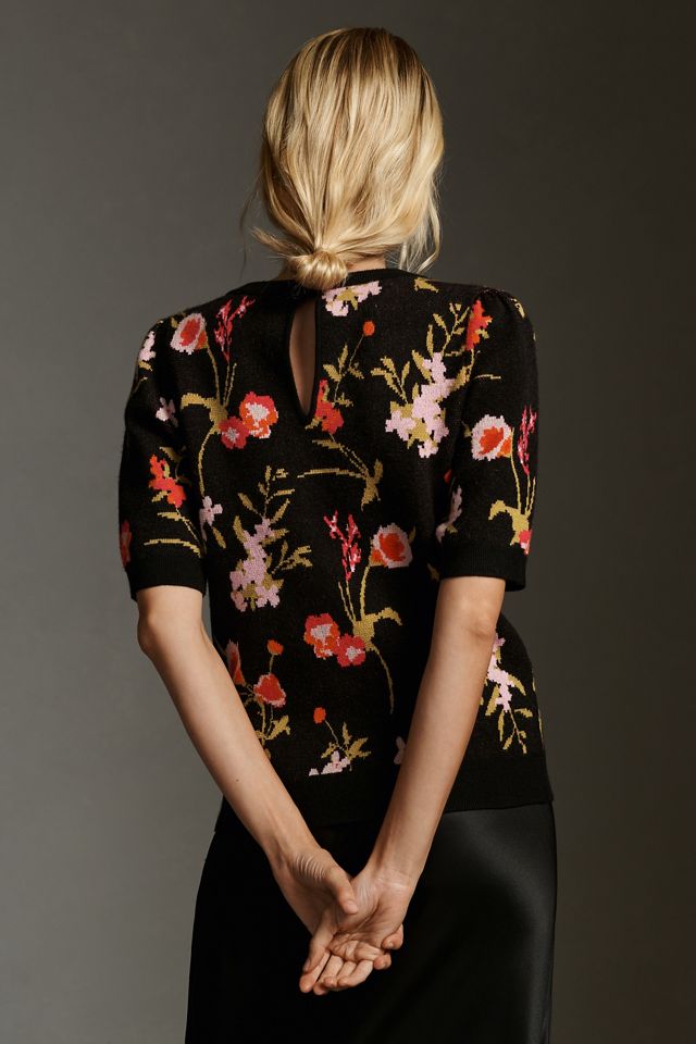 Harmon Jacquard Sweater Tee by Maeve | Anthropologie