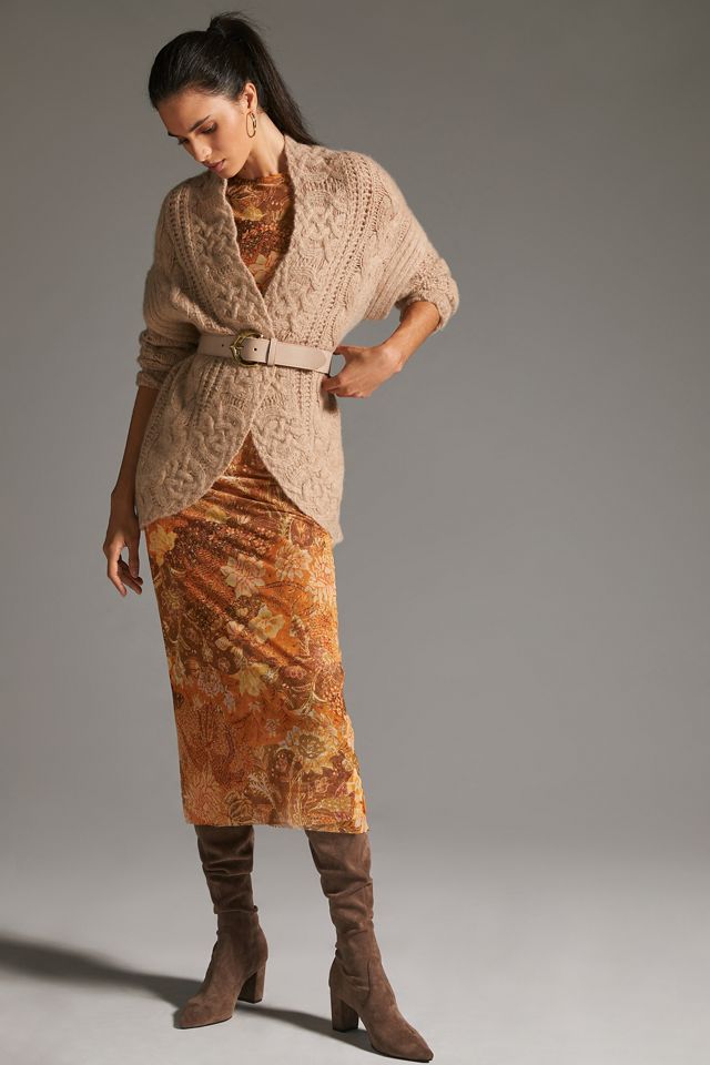 Maeve Cable-Knit Cashmere Cardigan Sweater #3