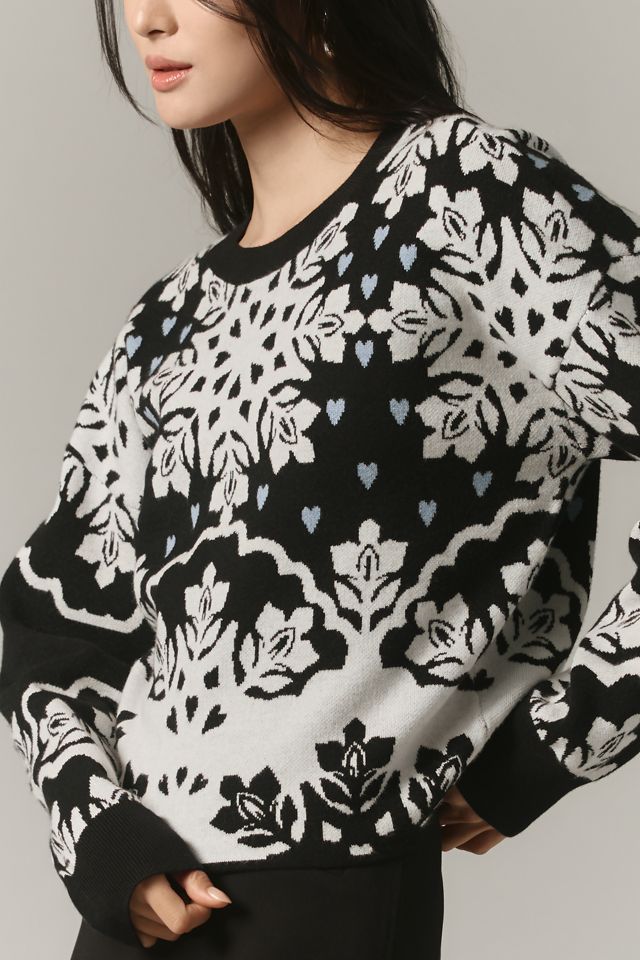 Maeve Crop Crew-Neck Sweater #2