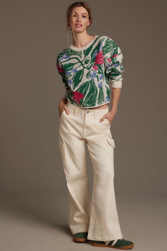 Maeve Crop Crew-Neck Sweater #2