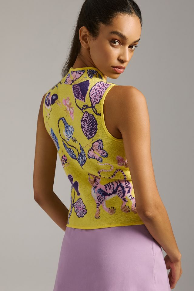 Sarah Gordon Mock-Neck Sweater Tank #3