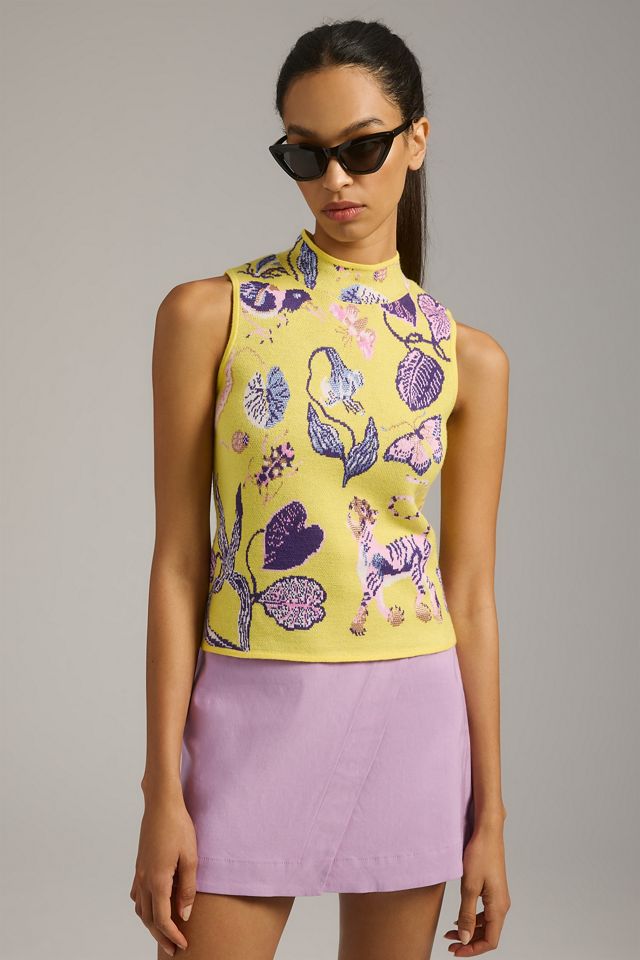 Sarah Gordon Mock-Neck Sweater Tank #4