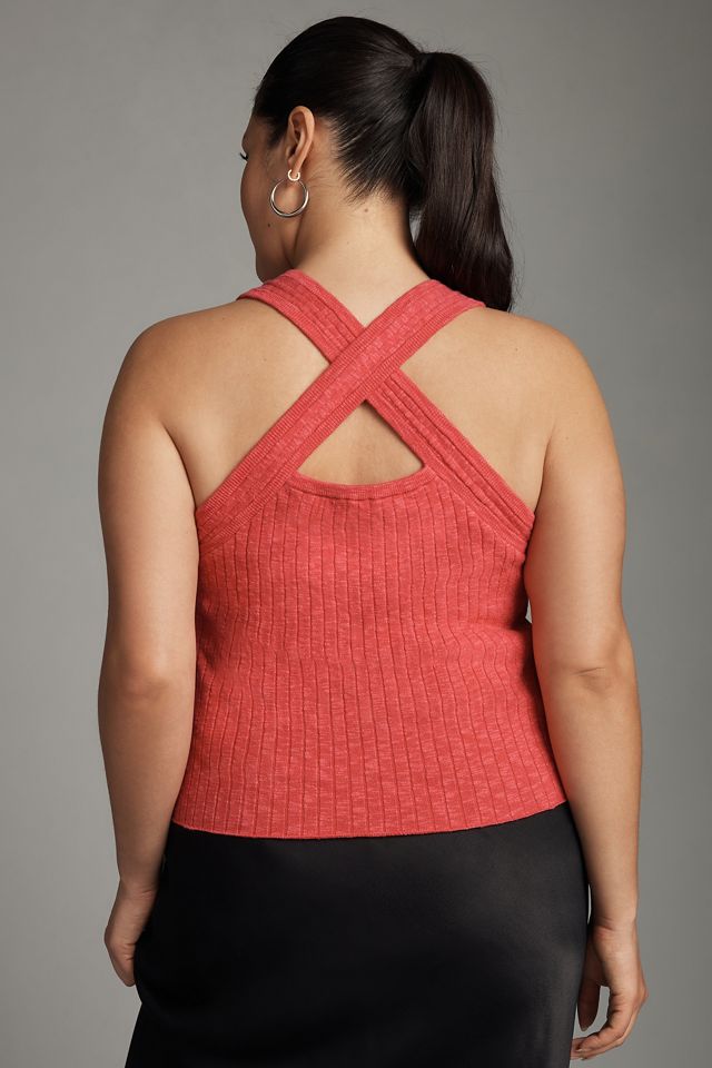Pilcro Ribbed Square-Neck Sweater Tank #5