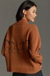 The Montana Mock-Neck Half-Zip Sweater by Maeve
