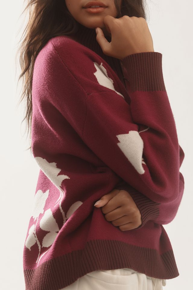 The Montana Mock-Neck Half-Zip Sweater by Maeve #3