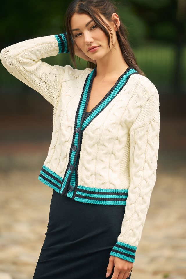 Cable stitch cardigan clearance sweaters