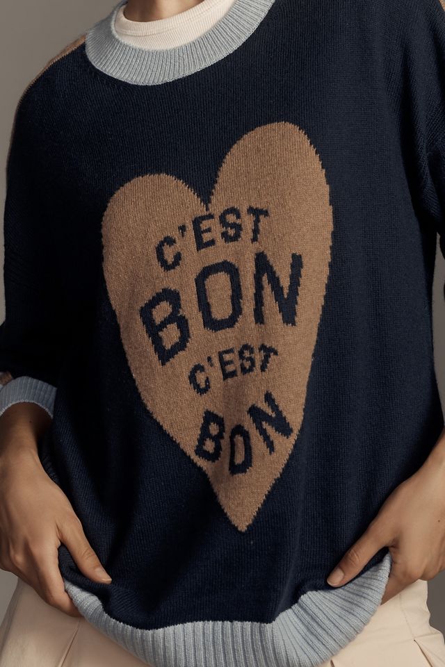 Maeve C'est Bon Graphic Tunic Sweater #3