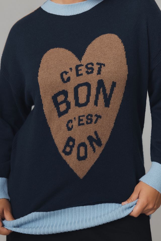 Maeve C'est Bon Graphic Tunic Sweater #5