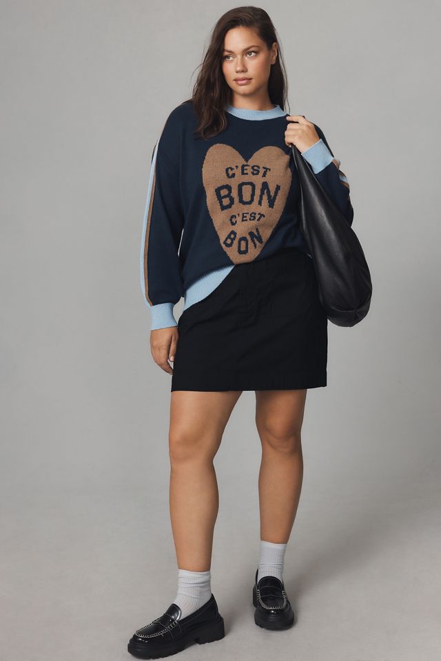 Maeve C'est Bon Graphic Tunic Sweater #7