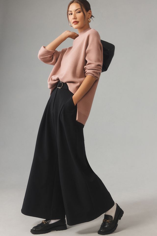 Maeve Crew-Neck Side Slit Tunic Sweater #3