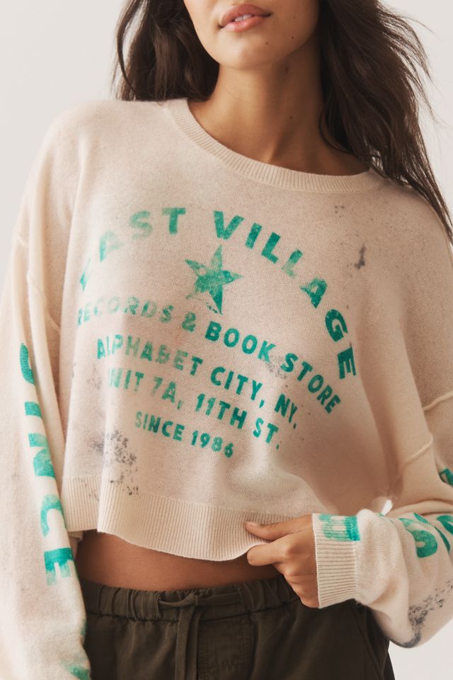 The Alani Cashmere Sweater by Pilcro: Crop Crew-Neck Edition