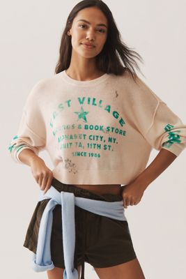 The Alani Cashmere Sweater by Pilcro: Crop Crew-Neck Edition