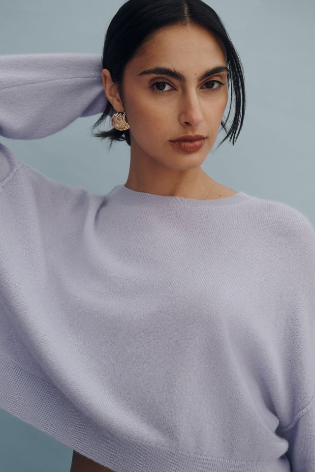 The Alani Cashmere Sweater by Pilcro: Crop Crew-Neck Edition #3