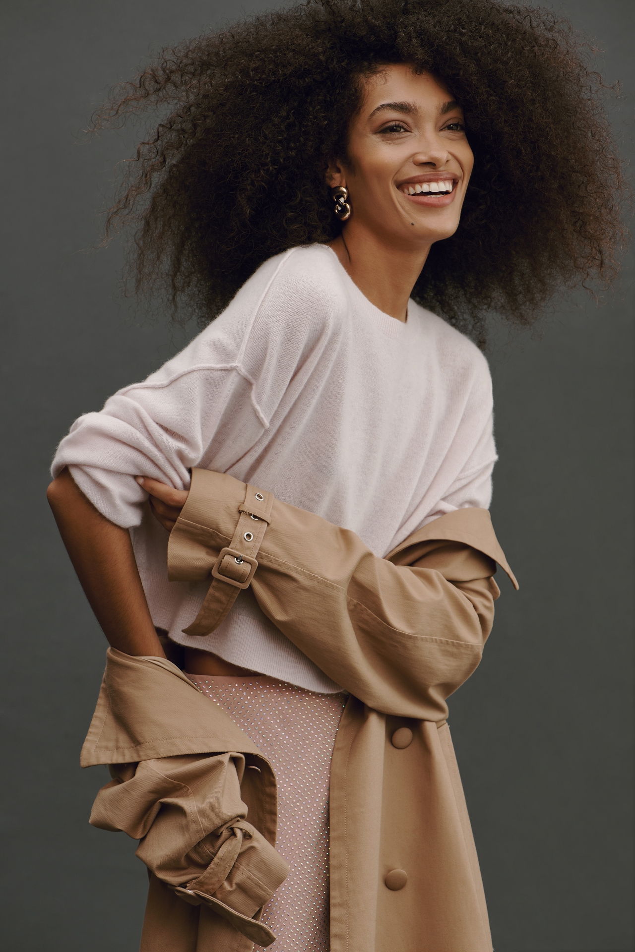 The Alani Cashmere Sweater by Pilcro: Cropped Crew-Neck Edition