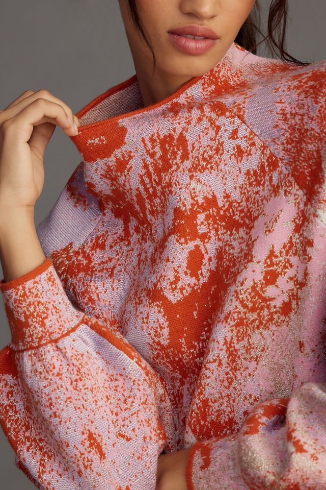 The Beatriz Mock-Neck Sweater: Lurex Edition #2