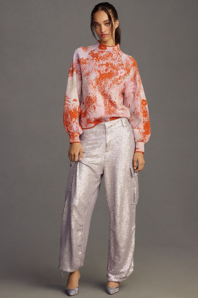 The Beatriz Mock-Neck Sweater: Lurex Edition #3
