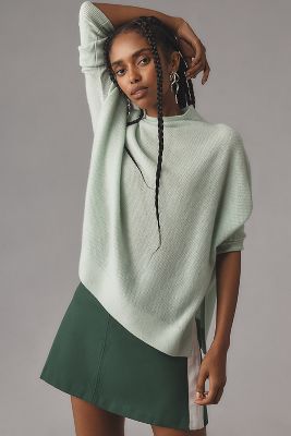 Shop Maeve The Shea Oversized Boxy Cashmere Sweater By  In Blue