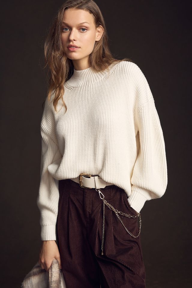 Puff sleeve outlet jumper