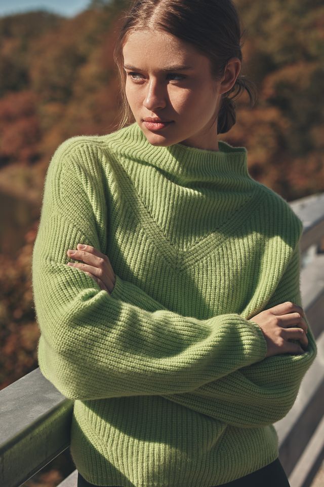 The Enza Ribbed Cashmere Sweater: Crop Long-Sleeve Edition #2