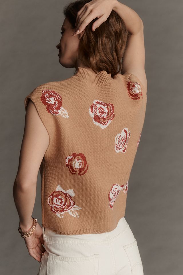 Maeve Cap-Sleeve Sweater Vest #3