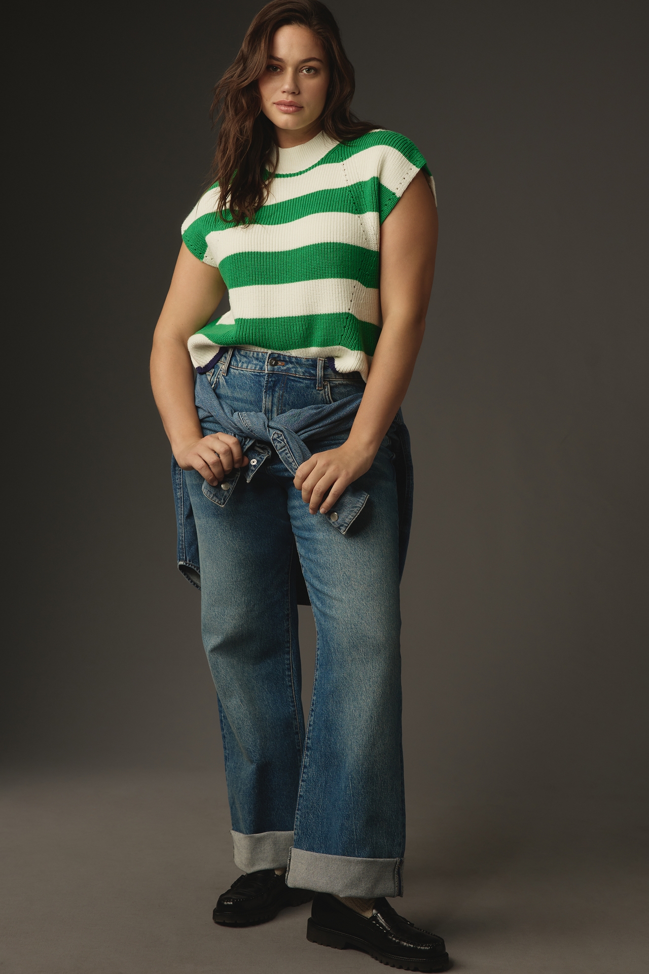 Maeve Cap-Sleeve Sweater Vest