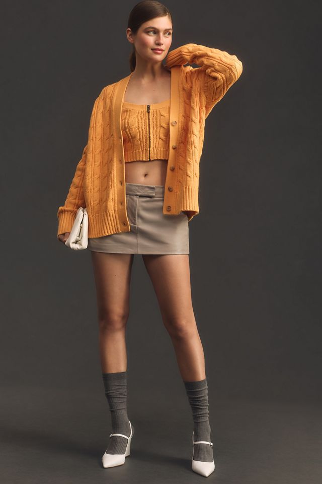 Maeve Oversized Cable Cardigan Sweater #2