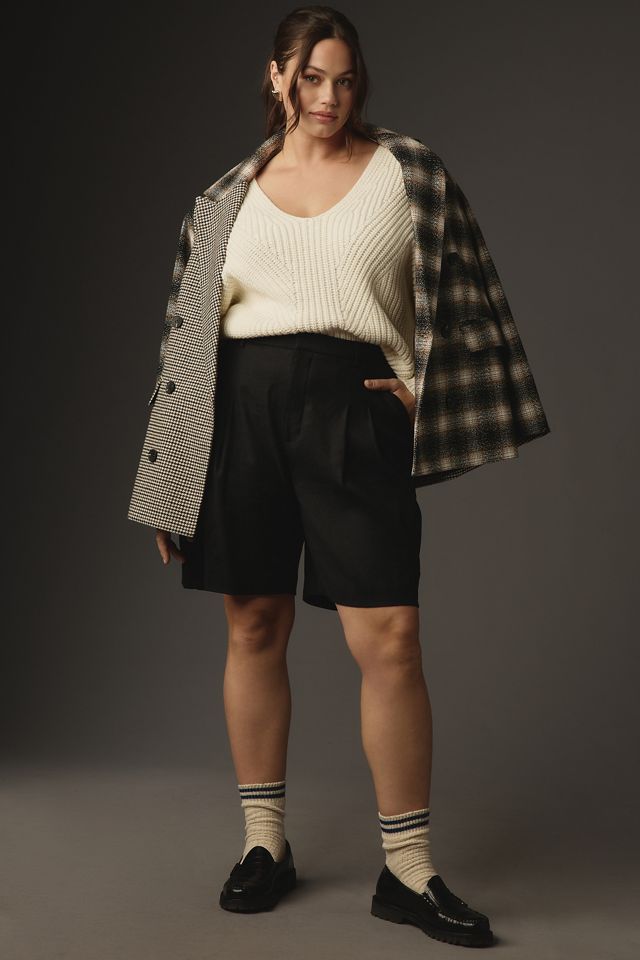 Maeve V-Neck Sculptured Pullover Sweater #6