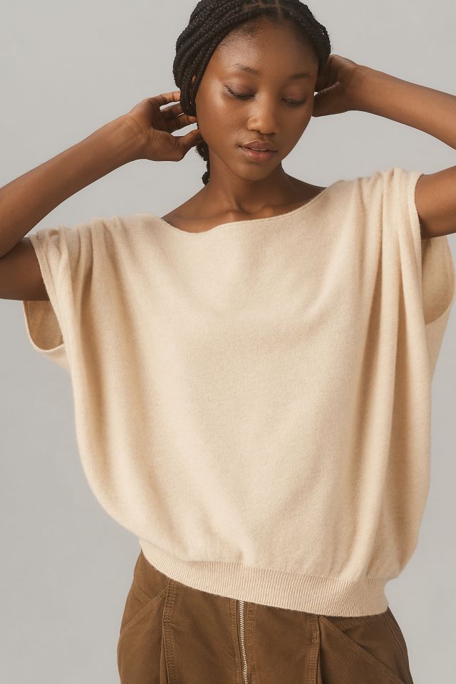 NWT Anthropologie sold Off-The-Shoulder Cashmere Sweater S $260