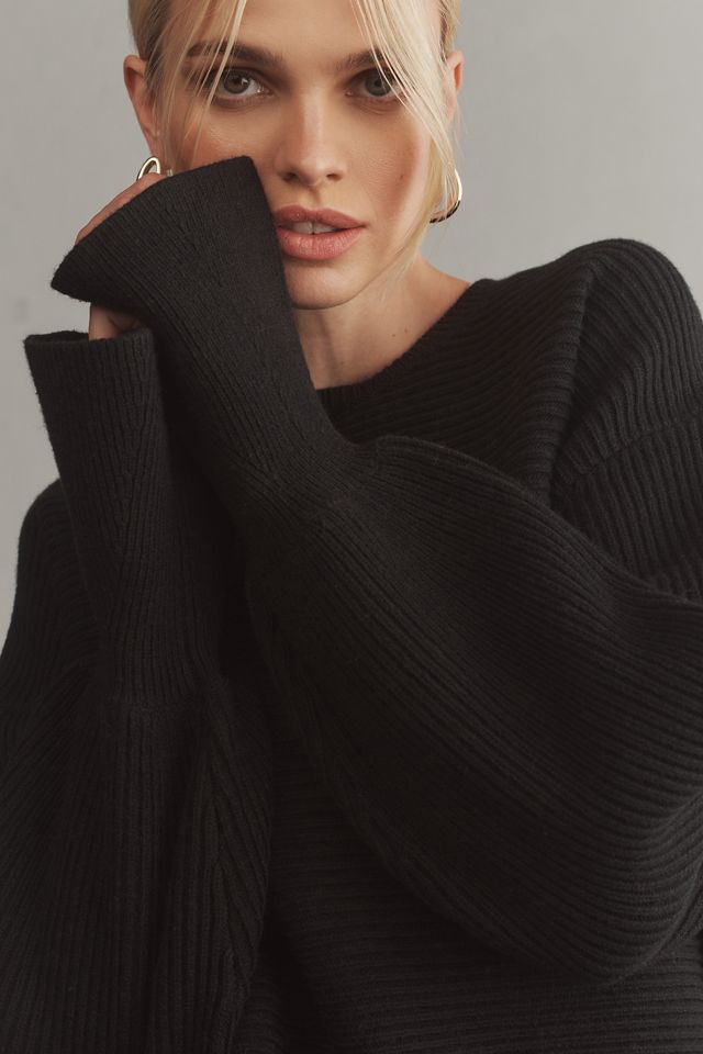Maeve Textured V Knit Pullover