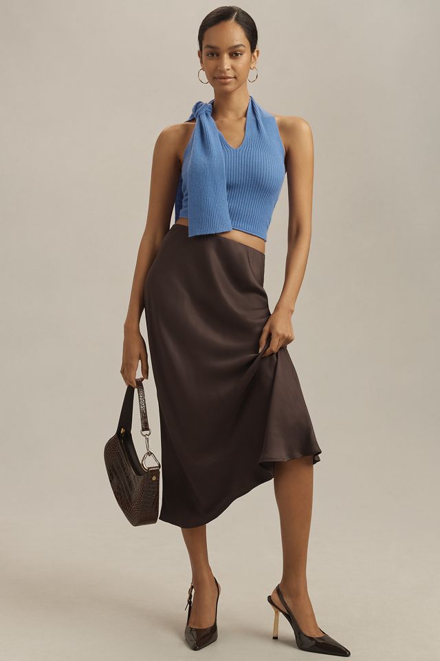 By Anthropologie Ribbed Cashmere Halter Top #2