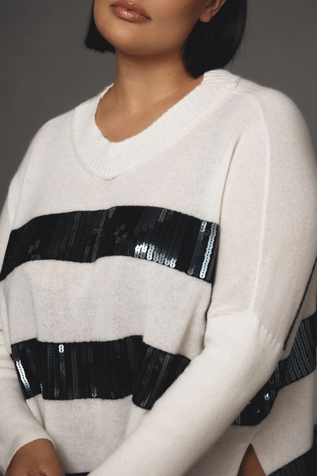 Maeve Cashmere Sequin Sweater #7