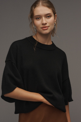 By Anthropologie The Goldie Crew-neck Cashmere Sweater