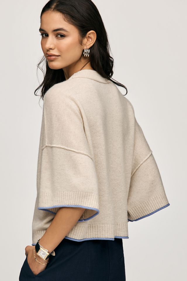 The Goldie Crew-Neck Cashmere Sweater | Oversized Knit | Anthropologie