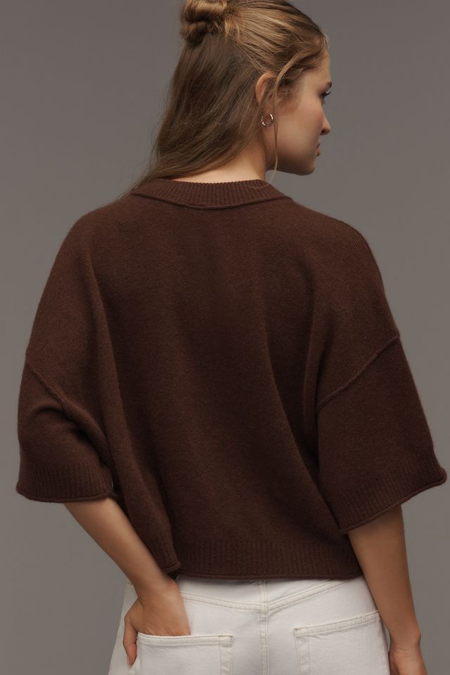 El Suéter de Cachemir con Cuello Redondo Goldie #1