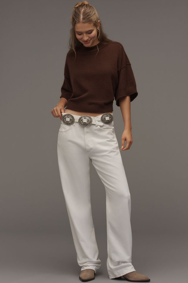 El Suéter de Cachemir con Cuello Redondo Goldie #2