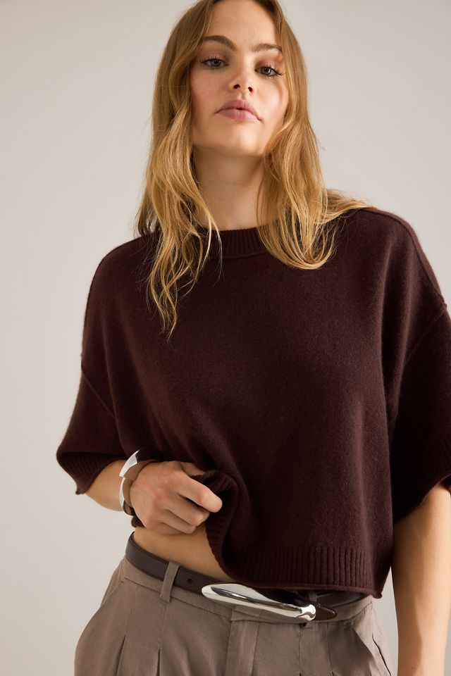 El Suéter de Cachemir con Cuello Redondo Goldie #7