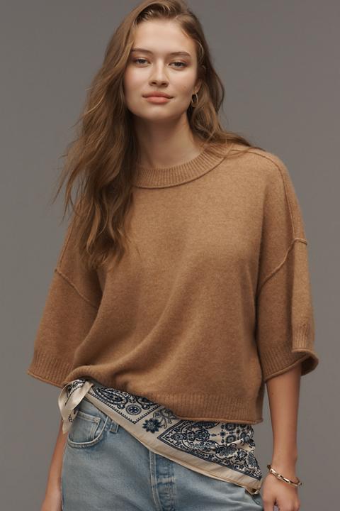 The Goldie Crew-Neck Cashmere Sweater