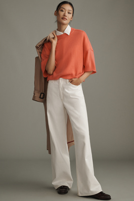 By Anthropologie The Goldie Crew-neck Cashmere Sweater