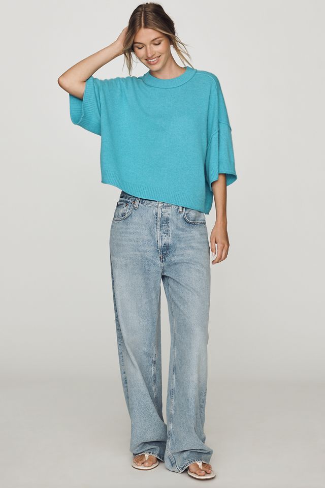 By Anthropologie Goldie Crew-Neck 100% Cashmere Sweater #1
