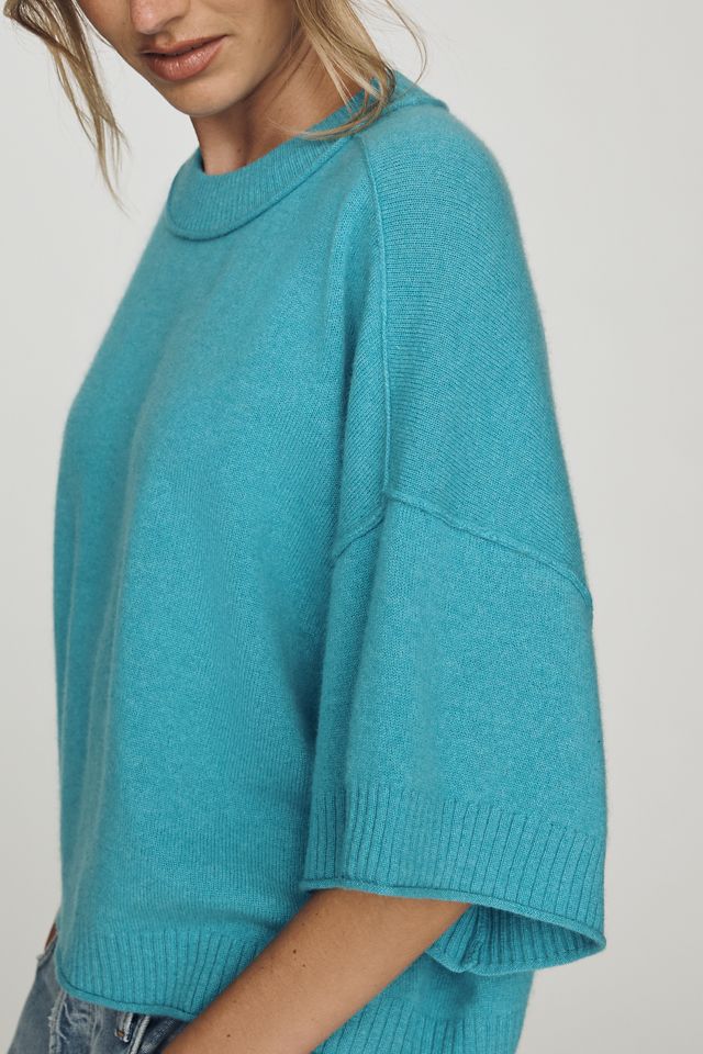 By Anthropologie Goldie Crew-Neck 100% Cashmere Sweater #2