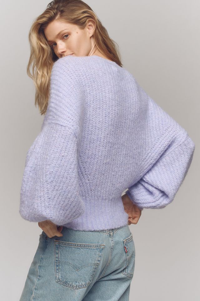 The Blake Slouchy-Sleeve Crew-Neck Sweater by Pilcro #3
