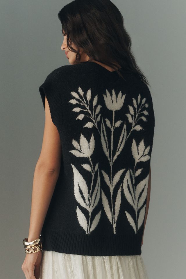 By Anthropologie Button-Front Sweater Vest #2